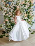 Teter Warm Couture Satin Communion & Flower Girl Dress