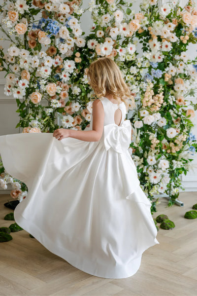 Teter Warm Couture Satin Communion & Flower Girl Dress