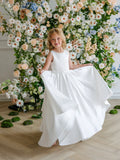 Teter Warm Couture Satin Communion & Flower Girl Dress