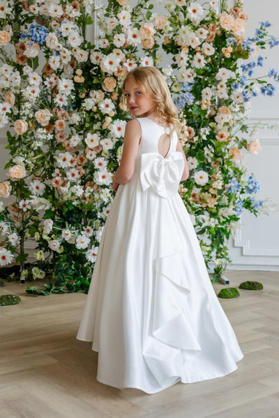 Teter Warm Couture Satin Communion & Flower Girl Dress
