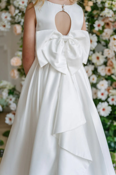 Teter Warm Couture Satin Communion & Flower Girl Dress