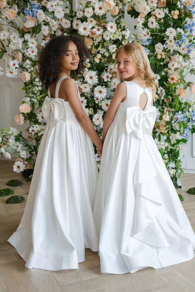 Teter Warm Couture Satin Communion & Flower Girl Dress