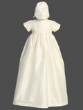 Jessie Boys Baptism Gown in Raw Silk | Blush Kids