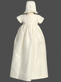 Jessie Boys Baptism Gown in Raw Silk | Blush Kids