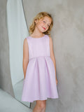 Calliope Lilac Bow Back Girls Party Dress | Teter Warm