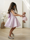 Calliope Lilac Bow Back Girls Party Dress | Teter Warm
