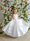 Teter Warm Couture Satin Communion & Flower Girl Dress