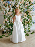 Teter Warm Couture Satin Communion & Flower Girl Dress