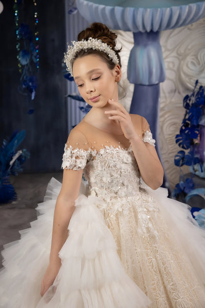 Kennedi Couture Dress - Custom Flower Girl & Pageant Gown