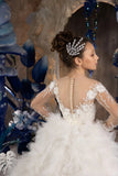 Amalfi Couture Gown - Custom Feathered Luxury Dress for Girls
