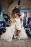 Amalfi Couture Gown - Custom Feathered Luxury Dress for Girls