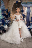 Amalfi Couture Gown - Custom Feathered Luxury Dress for Girls