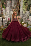 The Zephyr Girls Couture Glitter Tulle Pageant Holiday Dress