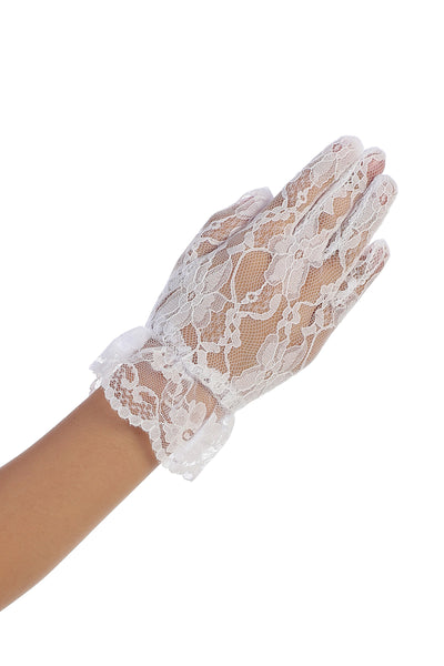 Bella Lace Flower Girl Gloves