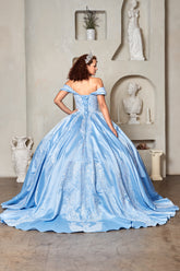 Celestara Dream Gown – Light Blue Quinceañera Dress
