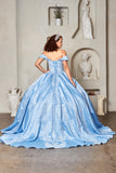 Celestara Dream Gown – Light Blue Quinceañera Dress