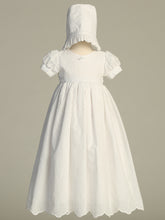 Charlotte Christening Gown – Embroidered Baptism Dress with Bonnet