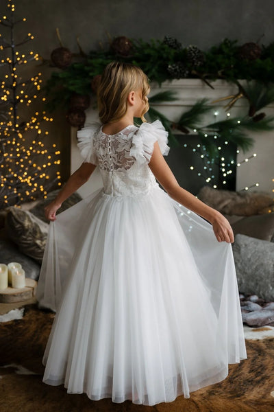 Teter Warm Couture Off-White Communion Dress for Girls
