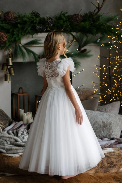 Teter Warm Couture Off-White Communion Dress for Girls