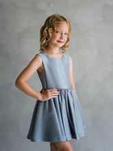 Serenelle Dark Grey Girls Couture Party Dress | Blush Kids