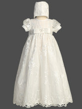Rhea Baby Girl Baptismal Lace Gown | Blush Kids