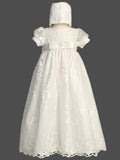 Rhea Baby Girl Baptismal Lace Gown | Blush Kids
