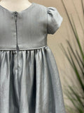 Elinora Skye Silver Blue Girl Dress | Teter Warm Couture