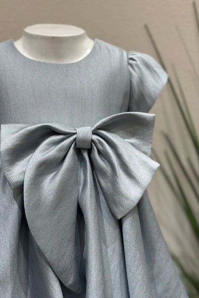Elinora Skye Silver Blue Girl Dress | Teter Warm Couture
