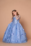 Elegant Kora Girls Glitter Tulle Dress - Ideal for Flower Girls and Pageants