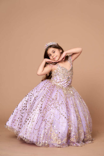 Girls All Over Sequin Glitter Embellished Pageant Party Special Occasion Dress