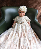 Eliana Satin Tulle Christening Gown | Blush Kids