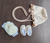 Eliana Satin Tulle Christening Gown | Blush Kids