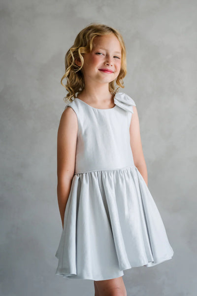 Maribel Skye Light Grey Couture Girls Party Dress