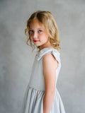 Maribel Skye Light Grey Couture Girls Party Dress