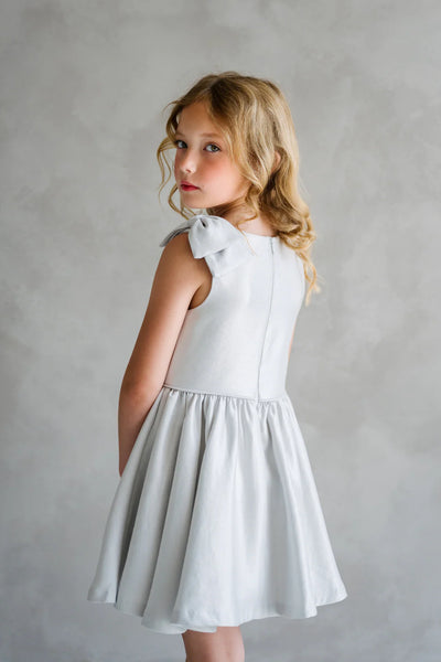 Maribel Skye Light Grey Couture Girls Party Dress