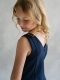 Clémence Teter Warm Girls Dark Blue Party Dress