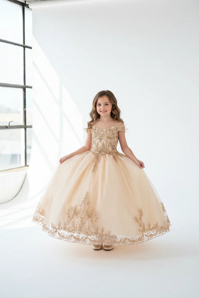 Alissa Girls Navy Pageant Dress – Blush Kids