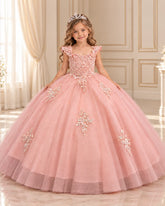 Girls Mauve Pageant Ball Gown | Princess Collection