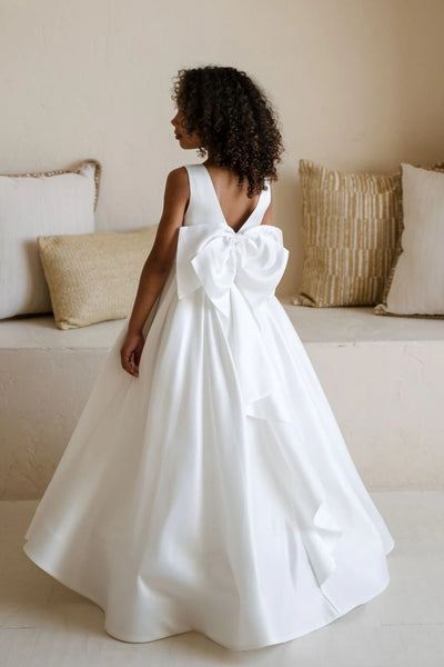 Rebekah Teter Warm Couture Satin Dress – Communion & Flower Girl