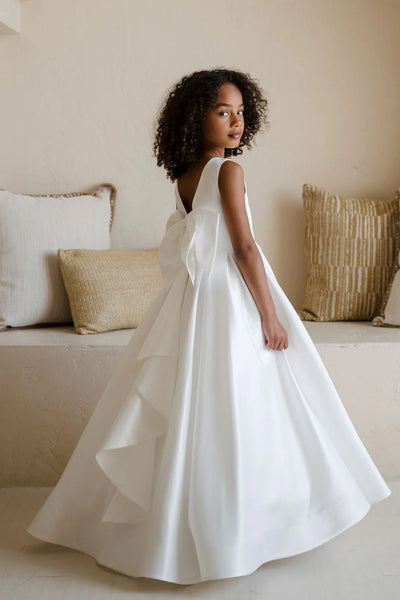Rebekah Teter Warm Couture Satin Dress – Communion & Flower Girl