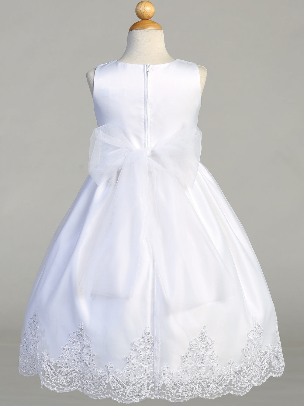 Flower Girl Dress Communion Lace Beaded Dress Tulle Special Occasion Dress