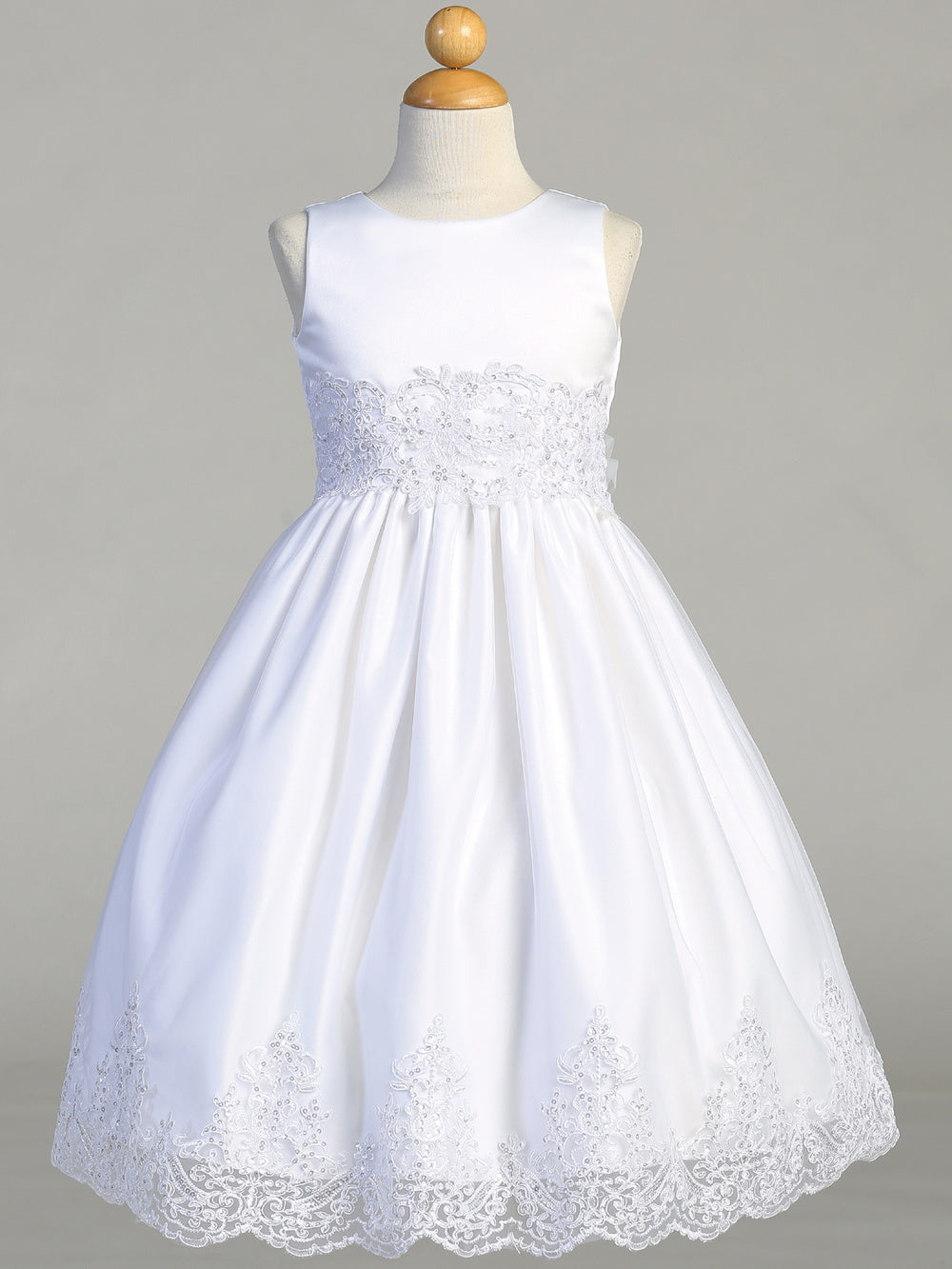 Flower Girl Dress Communion Lace Beaded Dress Tulle Special Occasion Dress