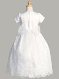 Camila Lace Communion Dress – Tea Length Flower Girl Gown