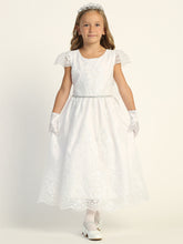 Desiree First Communion Dress – Tea Length Lace Gown