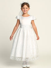 Petra Satin & Lace Communion Dress – Perfect for Formal Occasions