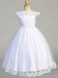 Embroidered Lace Tulle Communion Dress Flower Girl Special Occasion Dress