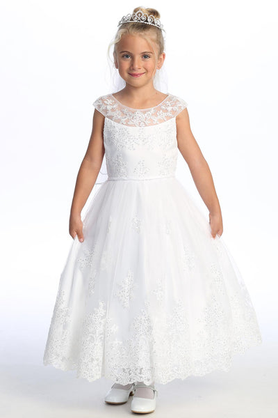 Lillian Pearl Embellished Dress – Communion & Special Events