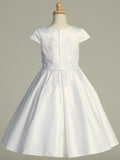 Lily Anne Satin Communion, Flower Girl & Special Occasion Dress