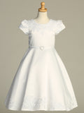 Savannah Grace Communion & Special Occasion Dress – Satin Beauty