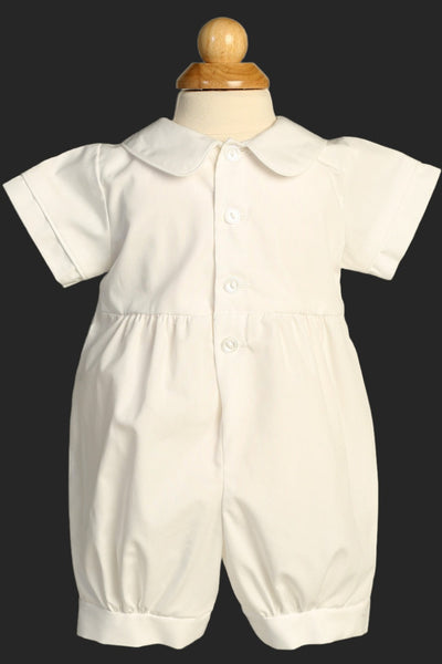 Liam Boys Cotton Christening Romper | Blush Kids